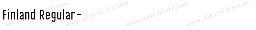 Finland Regular字体转换